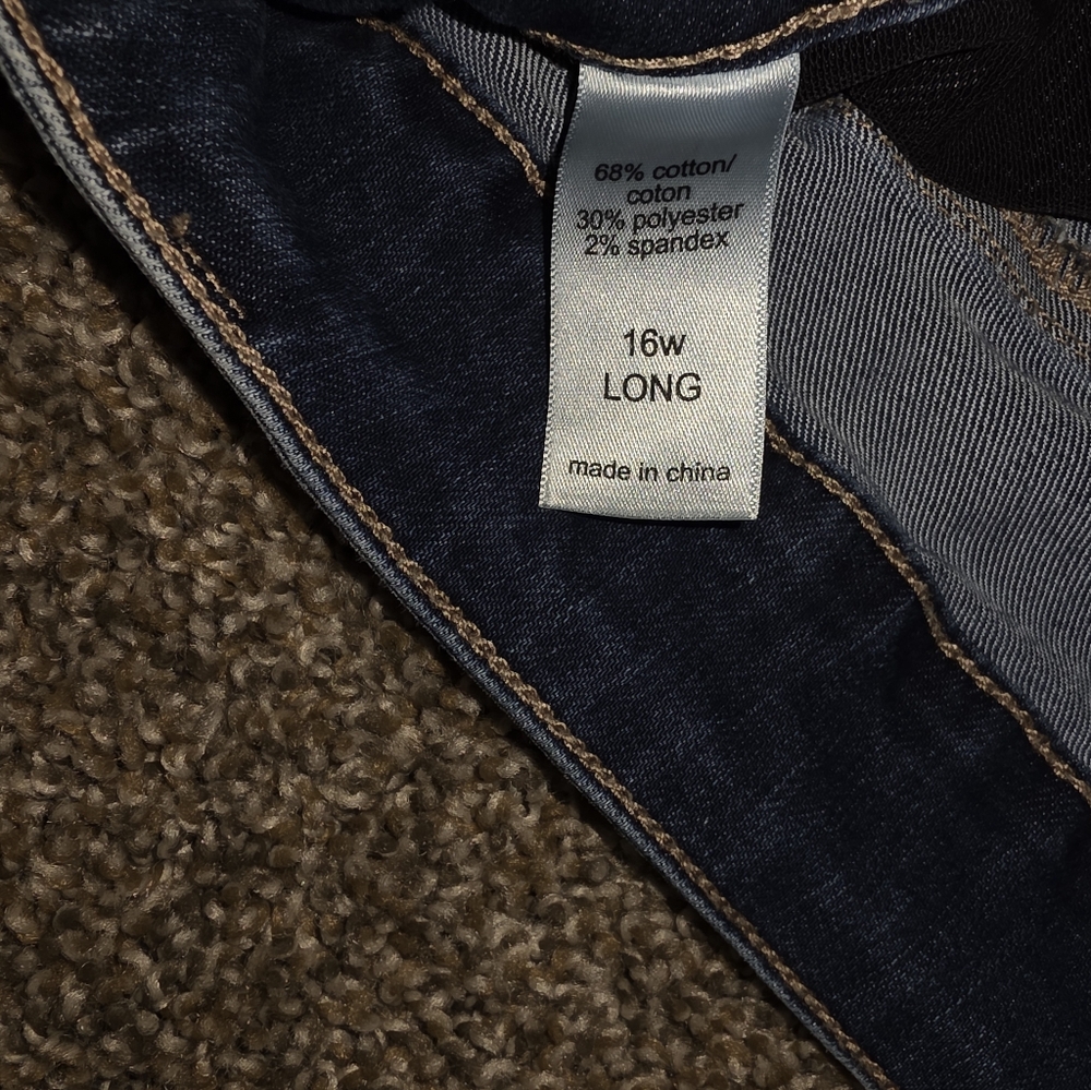 Maurices Dark Blue High-Rise Everflex Jeans 16W Long - Picture 7 of 7